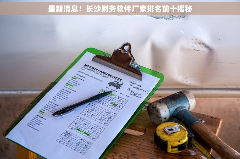 最新消息！长沙财务软件厂家排名前十揭秘