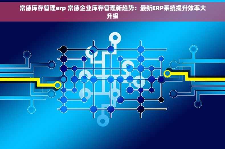 常德库存管理erp 常德企业库存管理新趋势：最新ERP系统提升效率大升级
