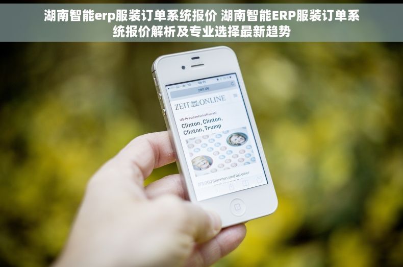 湖南智能erp服装订单系统报价 湖南智能ERP服装订单系统报价解析及专业选择最新趋势