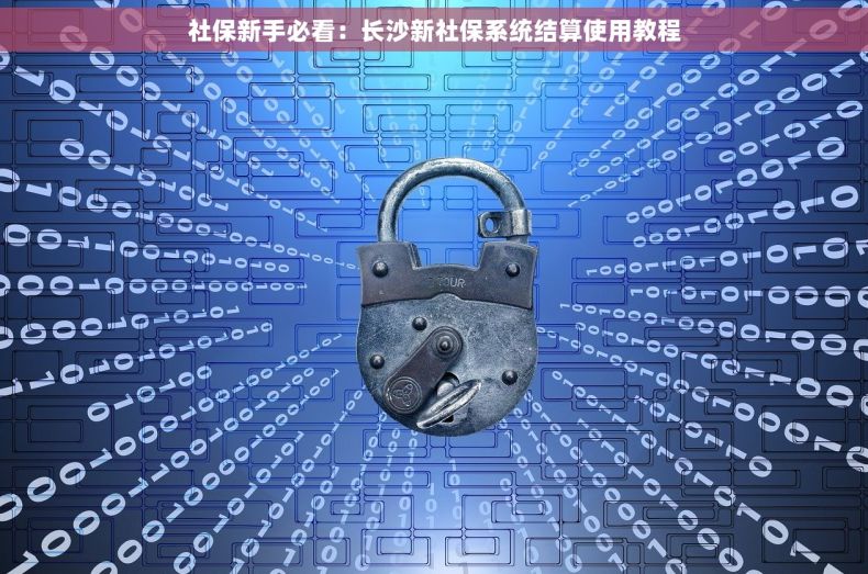 社保新手必看：长沙新社保系统结算使用教程