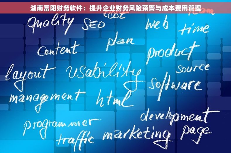 湖南富阳财务软件：提升企业财务风险预警与成本费用管理