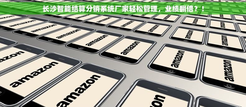 长沙智能结算分销系统厂家轻松管理，业绩翻倍？！