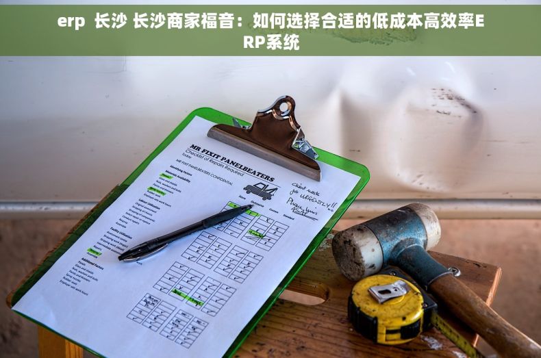erp  长沙 长沙商家福音：如何选择合适的低成本高效率ERP系统