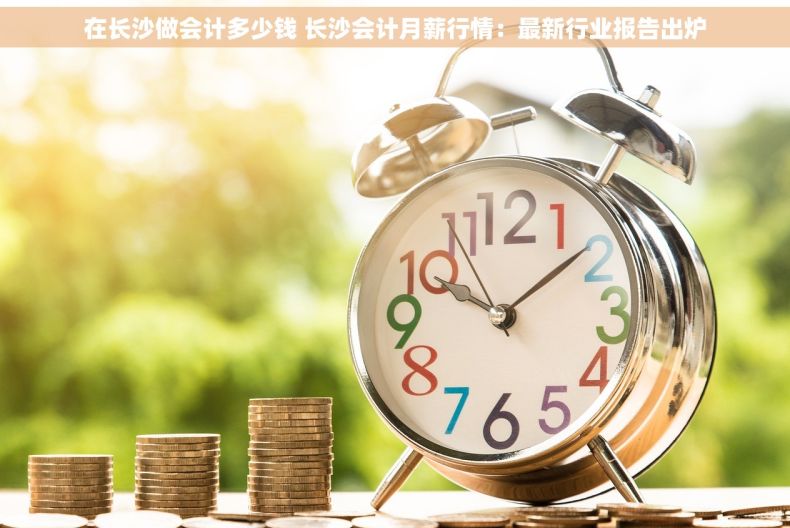 在长沙做会计多少钱 长沙会计月薪行情：最新行业报告出炉
