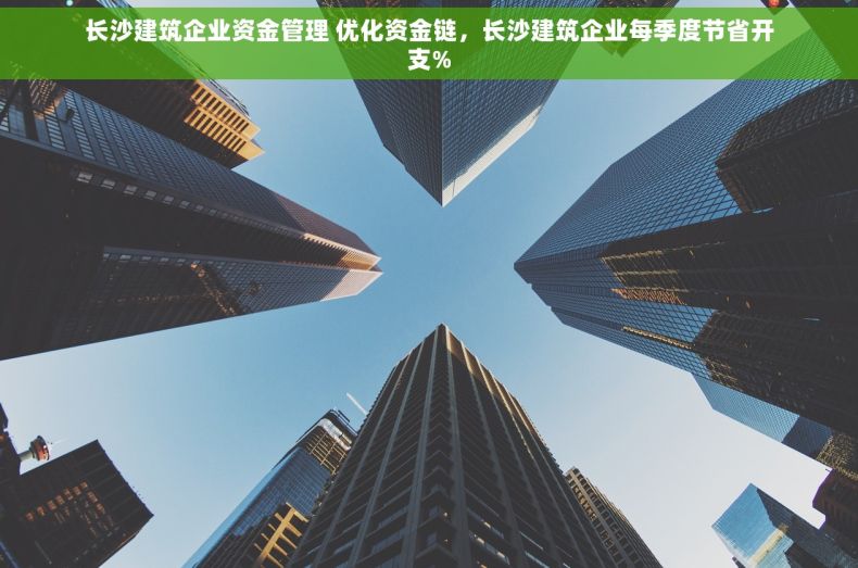 长沙建筑企业资金管理 优化资金链，长沙建筑企业每季度节省开支%