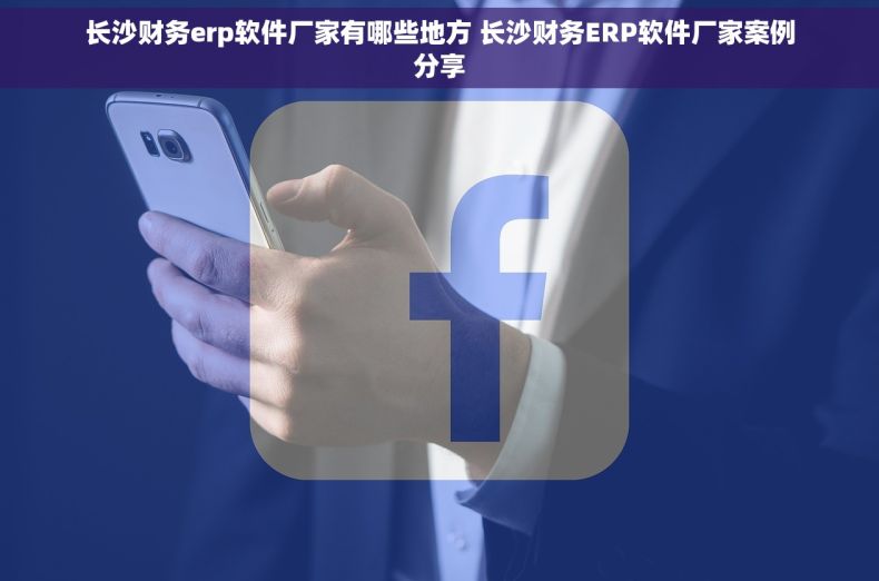 长沙财务erp软件厂家有哪些地方 长沙财务ERP软件厂家案例分享