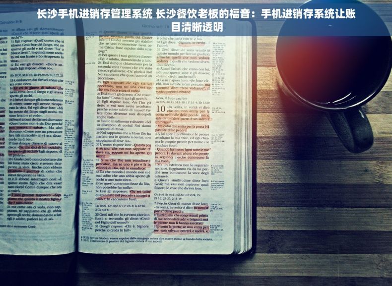 长沙手机进销存管理系统 长沙餐饮老板的福音：手机进销存系统让账目清晰透明