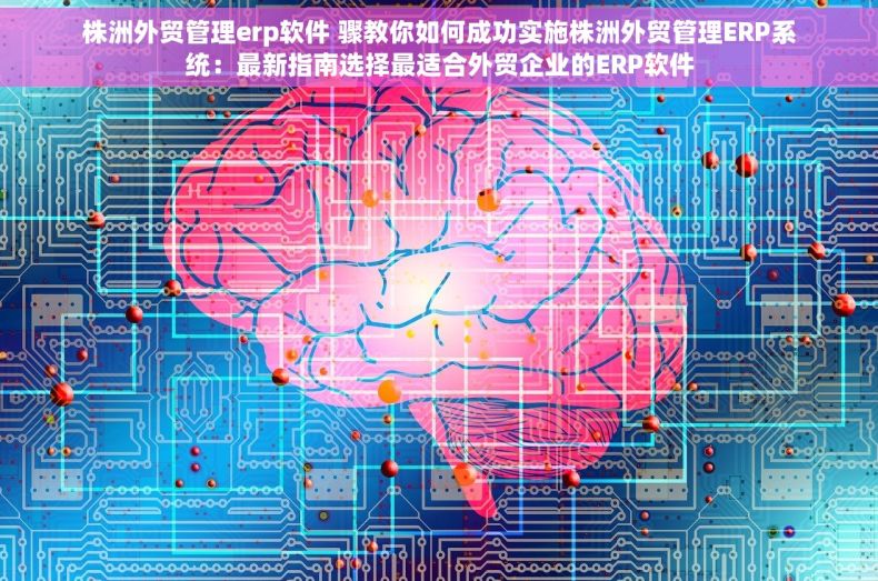 株洲外贸管理erp软件 骤教你如何成功实施株洲外贸管理ERP系统：最新指南选择最适合外贸企业的ERP软件