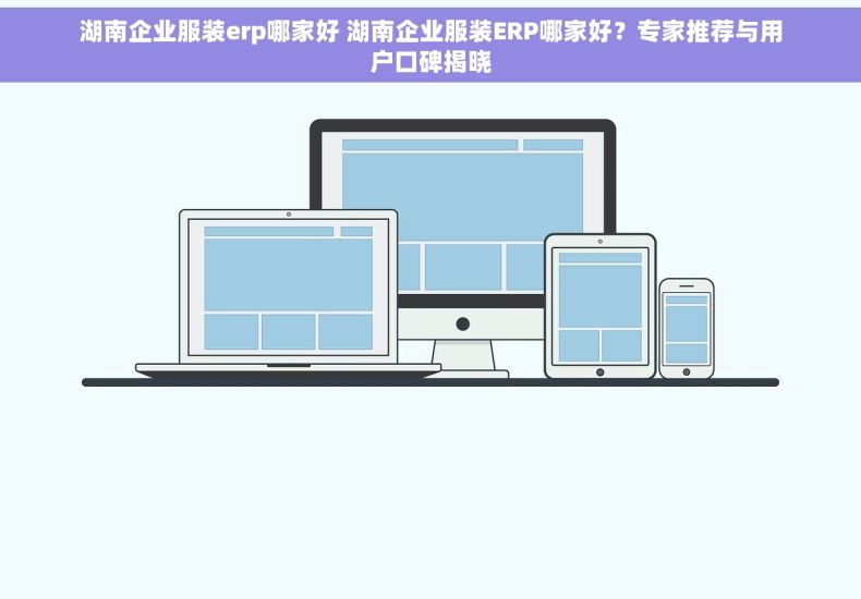 湖南企业服装erp哪家好 湖南企业服装ERP哪家好？专家推荐与用户口碑揭晓