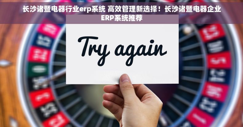 长沙诸暨电器行业erp系统 高效管理新选择！长沙诸暨电器企业ERP系统推荐