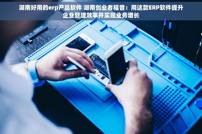 湖南好用的erp产品软件 湖南创业者福音：用这款ERP软件提升企业管理效率并实现业务增长