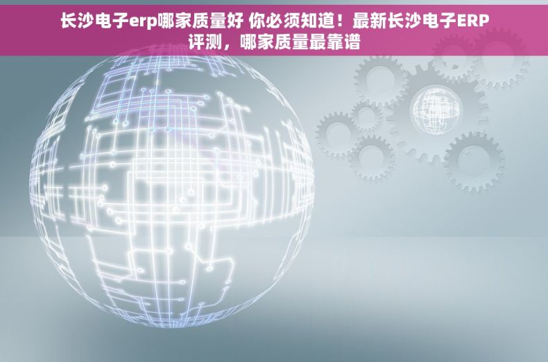 长沙电子erp哪家质量好 你必须知道！最新长沙电子ERP评测，哪家质量最靠谱