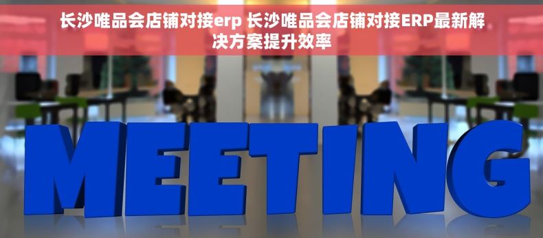 长沙唯品会店铺对接erp 长沙唯品会店铺对接ERP最新解决方案提升效率