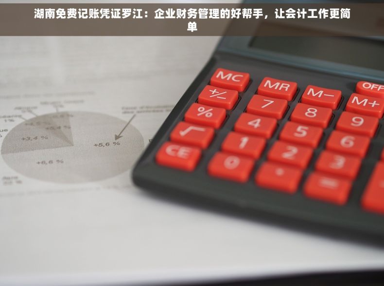 湖南免费记账凭证罗江：企业财务管理的好帮手，让会计工作更简单