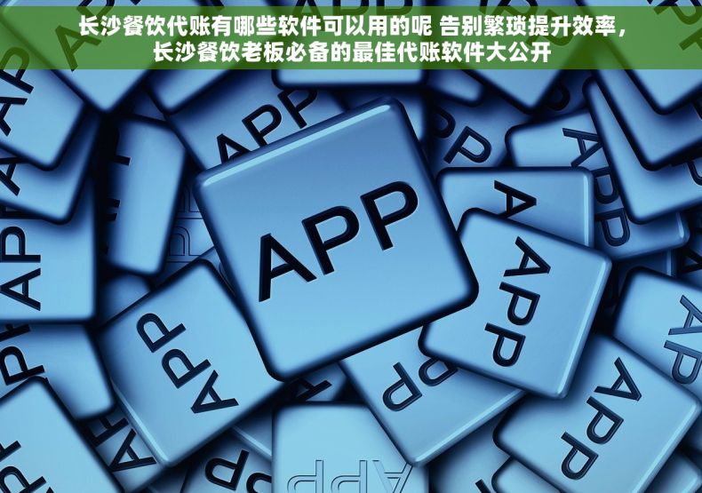 长沙餐饮代账有哪些软件可以用的呢 告别繁琐提升效率，长沙餐饮老板必备的最佳代账软件大公开