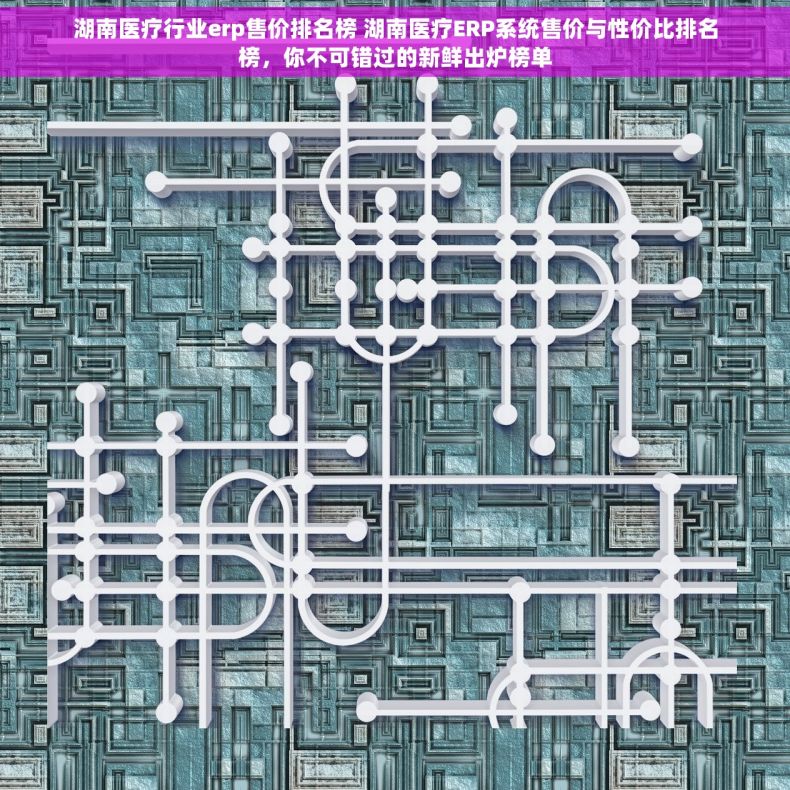 湖南医疗行业erp售价排名榜 湖南医疗ERP系统售价与性价比排名榜，你不可错过的新鲜出炉榜单
