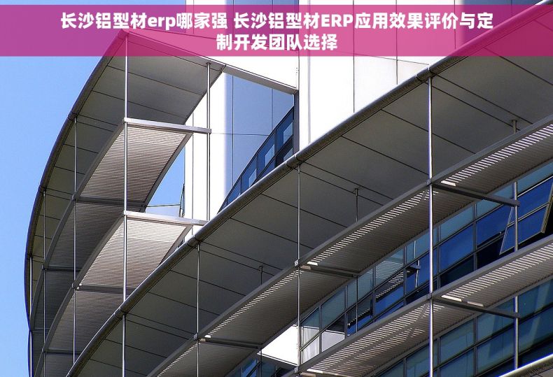 长沙铝型材erp哪家强 长沙铝型材ERP应用效果评价与定制开发团队选择