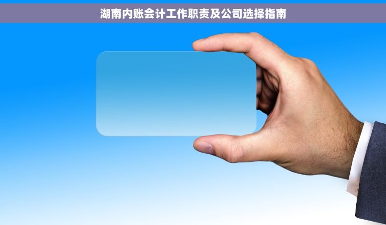 湖南内账会计工作职责及公司选择指南