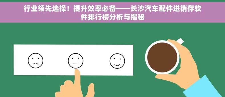 行业领先选择！提升效率必备——长沙汽车配件进销存软件排行榜分析与揭秘