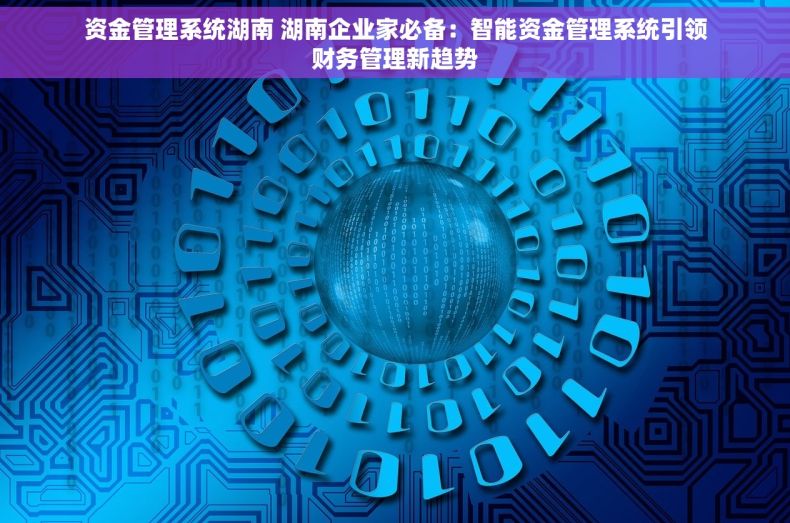 资金管理系统湖南 湖南企业家必备：智能资金管理系统引领财务管理新趋势