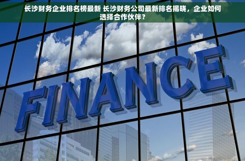 长沙财务企业排名榜最新 长沙财务公司最新排名揭晓，企业如何选择合作伙伴？