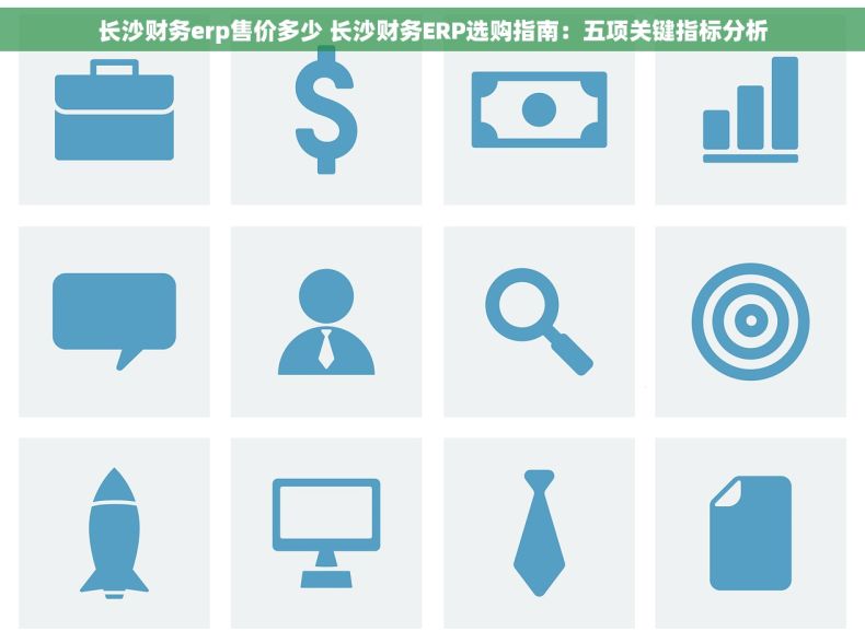 长沙财务erp售价多少 长沙财务ERP选购指南：五项关键指标分析