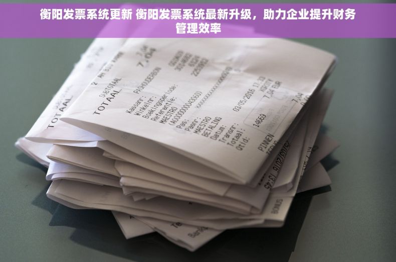 衡阳发票系统更新 衡阳发票系统最新升级，助力企业提升财务管理效率