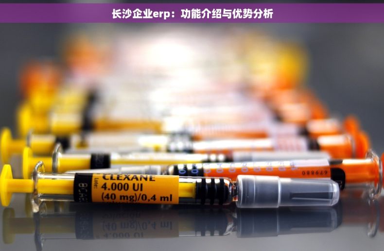 长沙企业erp：功能介绍与优势分析