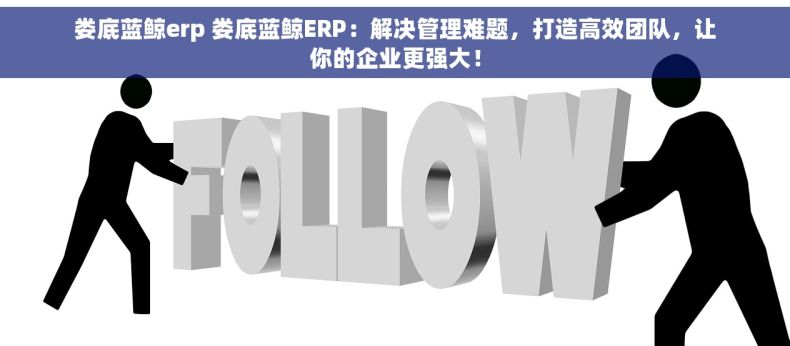娄底蓝鲸erp 娄底蓝鲸ERP：解决管理难题，打造高效团队，让你的企业更强大！