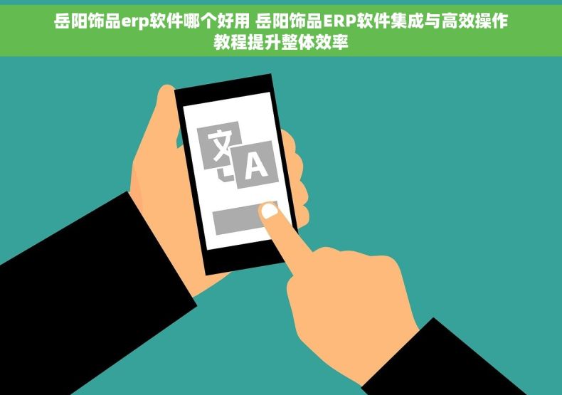 岳阳饰品erp软件哪个好用 岳阳饰品ERP软件集成与高效操作教程提升整体效率