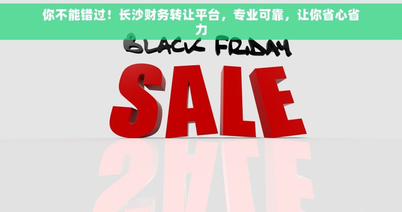 你不能错过！长沙财务转让平台，专业可靠，让你省心省力