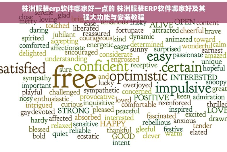 株洲服装erp软件哪家好一点的 株洲服装ERP软件哪家好及其强大功能与安装教程