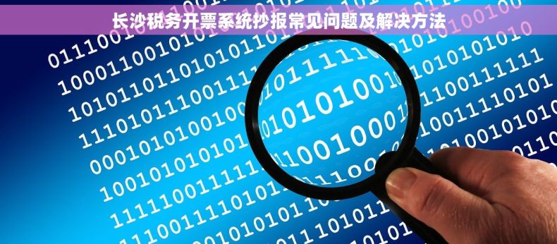 长沙税务开票系统抄报常见问题及解决方法