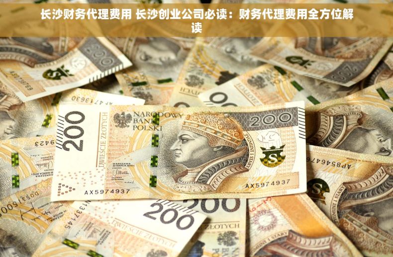 长沙财务代理费用 长沙创业公司必读：财务代理费用全方位解读