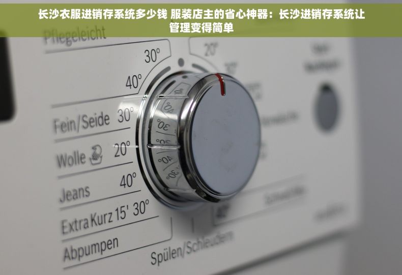 长沙衣服进销存系统多少钱 服装店主的省心神器：长沙进销存系统让管理变得简单
