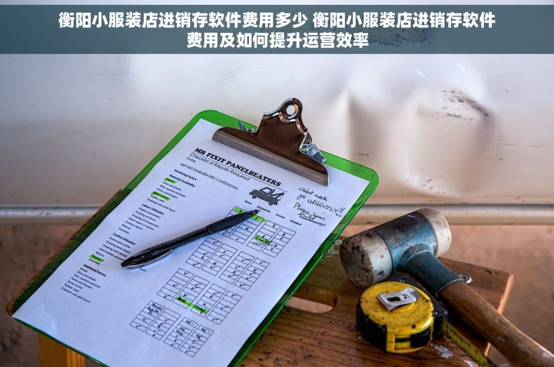 衡阳小服装店进销存软件费用多少 衡阳小服装店进销存软件费用及如何提升运营效率