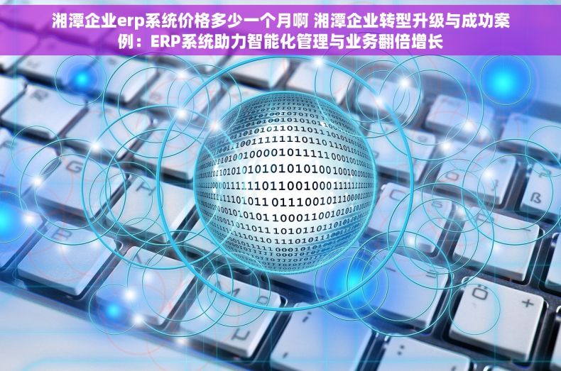 湘潭企业erp系统价格多少一个月啊 湘潭企业转型升级与成功案例：ERP系统助力智能化管理与业务翻倍增长