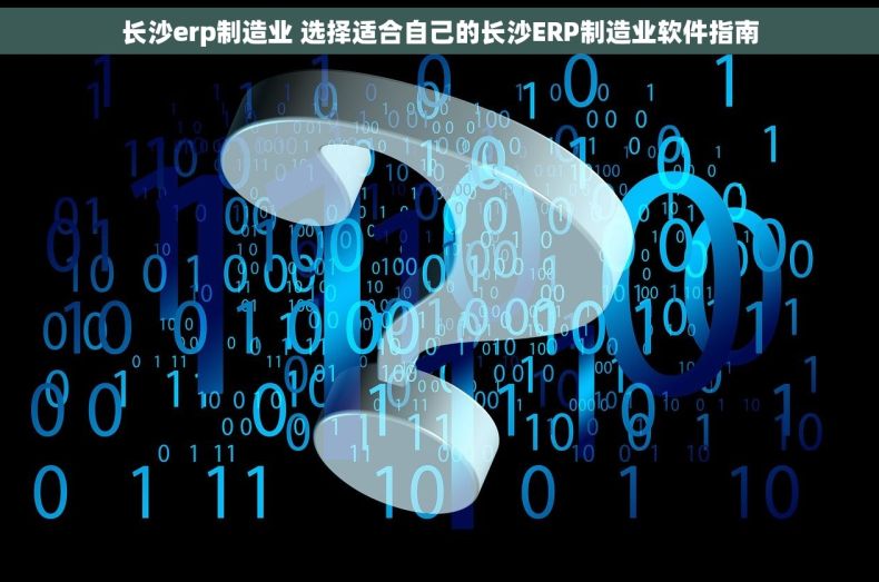 长沙erp制造业 选择适合自己的长沙ERP制造业软件指南