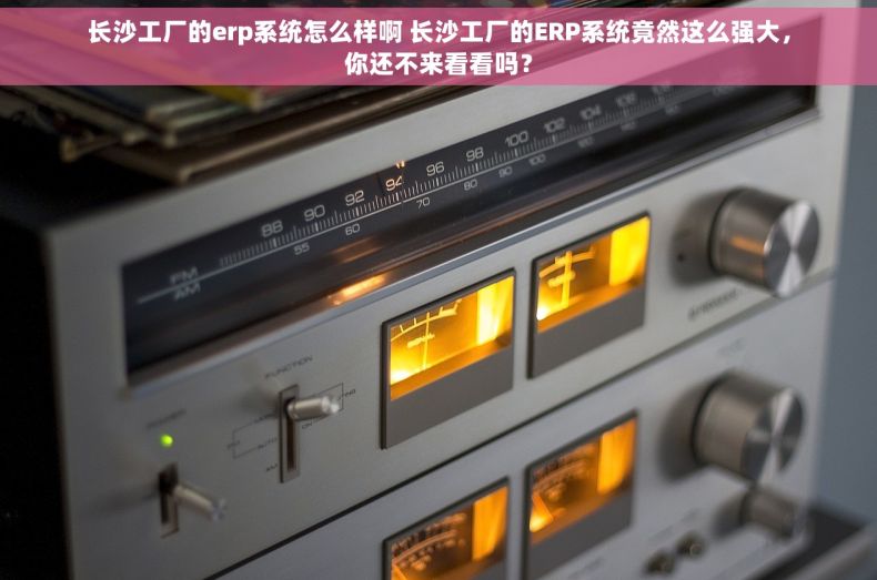 长沙工厂的erp系统怎么样啊 长沙工厂的ERP系统竟然这么强大，你还不来看看吗？