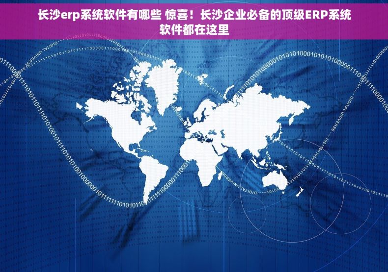 长沙erp系统软件有哪些 惊喜！长沙企业必备的顶级ERP系统软件都在这里