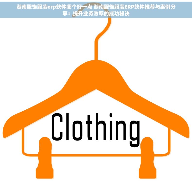 湖南服饰服装erp软件哪个好一点 湖南服饰服装ERP软件推荐与案例分享：提升业务效率的成功秘诀