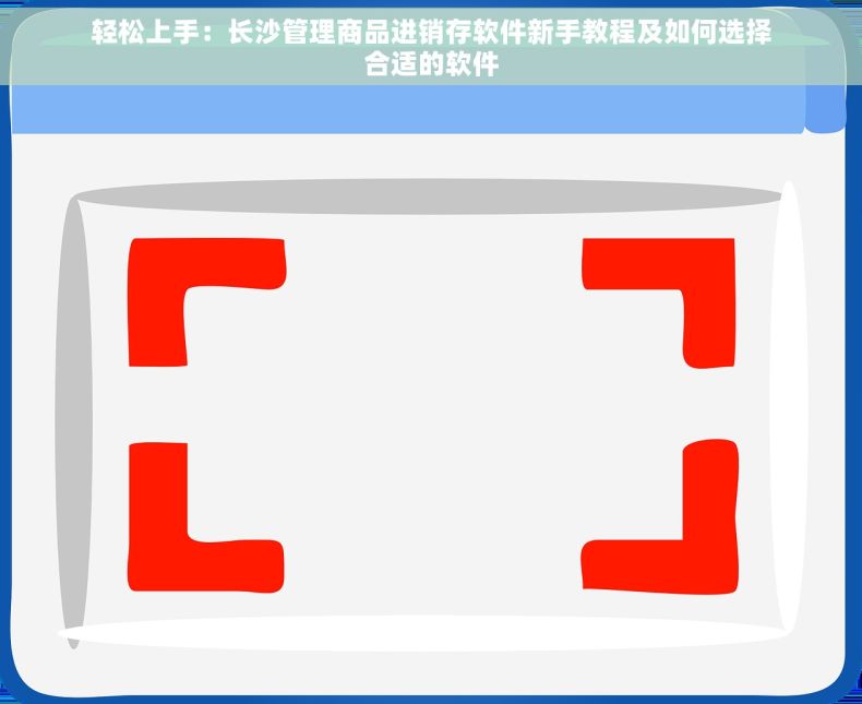 轻松上手：长沙管理商品进销存软件新手教程及如何选择合适的软件