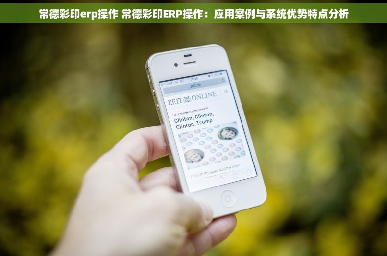 常德彩印erp操作 常德彩印ERP操作：应用案例与系统优势特点分析