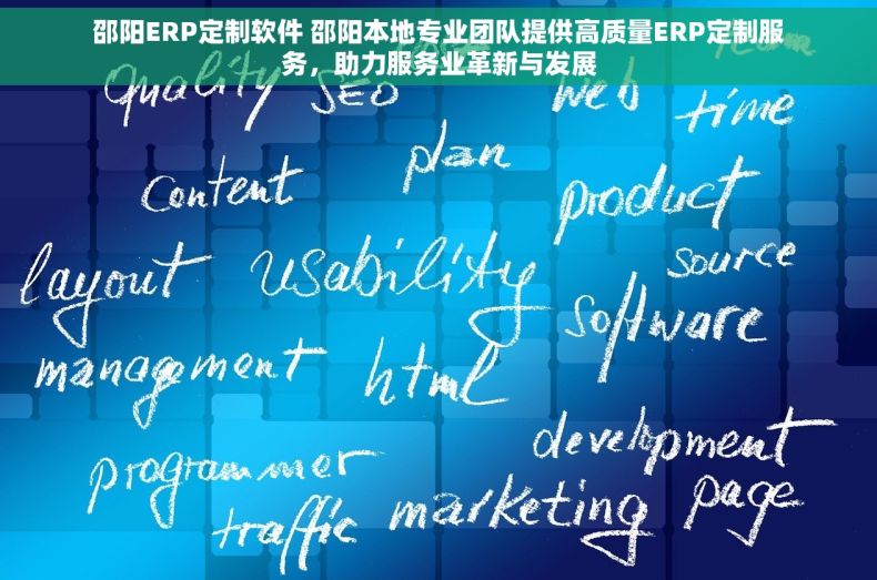 邵阳ERP定制软件 邵阳本地专业团队提供高质量ERP定制服务，助力服务业革新与发展