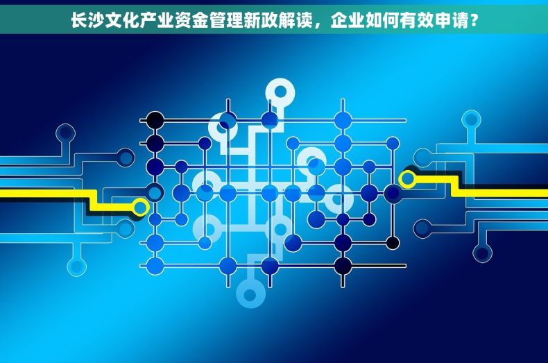长沙文化产业资金管理新政解读，企业如何有效申请？