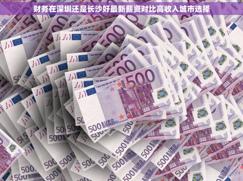 财务在深圳还是长沙好最新薪资对比高收入城市选择