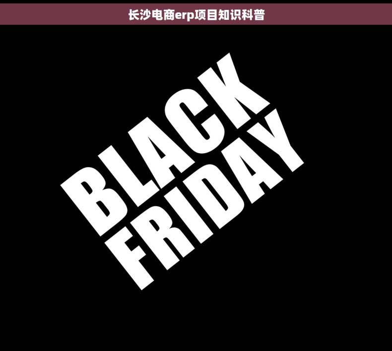 长沙电商erp项目知识科普