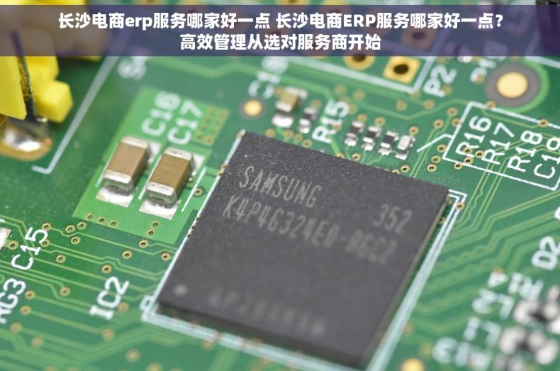 长沙电商erp服务哪家好一点 长沙电商ERP服务哪家好一点？高效管理从选对服务商开始