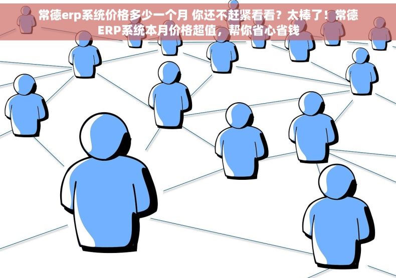 常德erp系统价格多少一个月 你还不赶紧看看？太棒了！常德ERP系统本月价格超值，帮你省心省钱