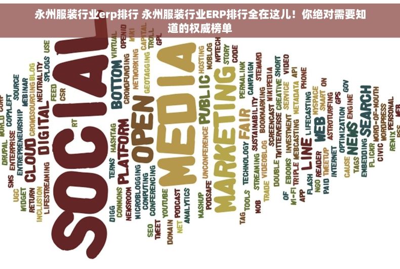 永州服装行业erp排行 永州服装行业ERP排行全在这儿！你绝对需要知道的权威榜单